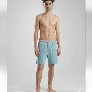 NEW Surf & Swim Co Shorts Men's  Mineral Blue Comfort French Terry Size M